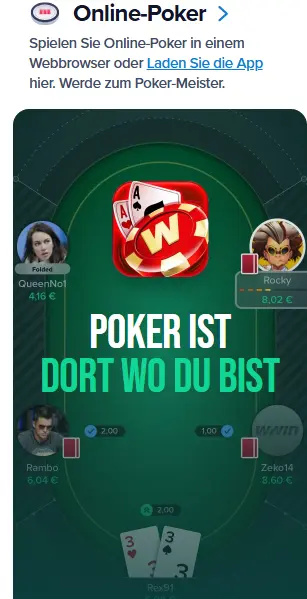 Registrierung im Casino WWIN
